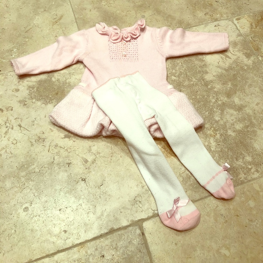 Sweater and ballet tights